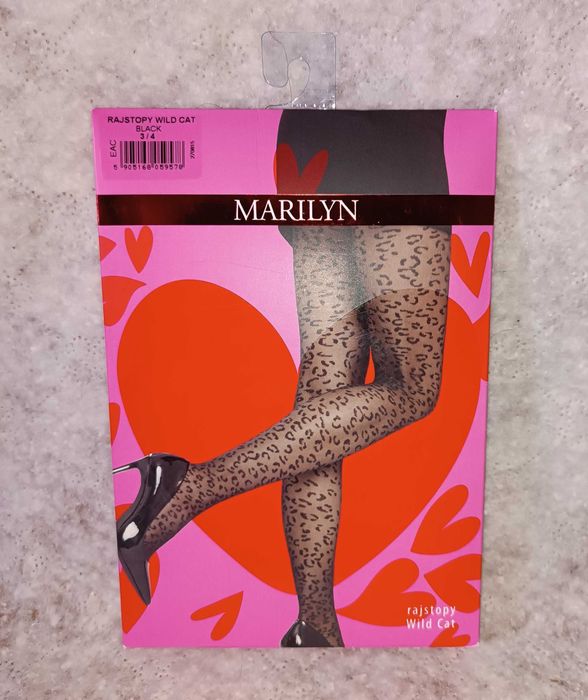 Rajstopy w panterkę 3/4 (M/L) Marilyn