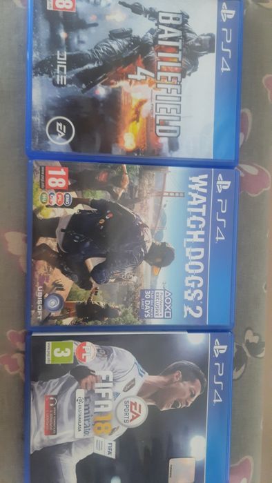 Gry na ps 4 playstation 4 battlefield 4,watch dogs 2,finanse 18 cena za wszystkie
