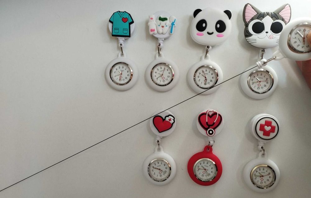 Relógio de peito para enfermeira, auxiliar, farmacêutica