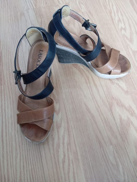 Sandałki lasocki r. 37 i pantofle r. 37
