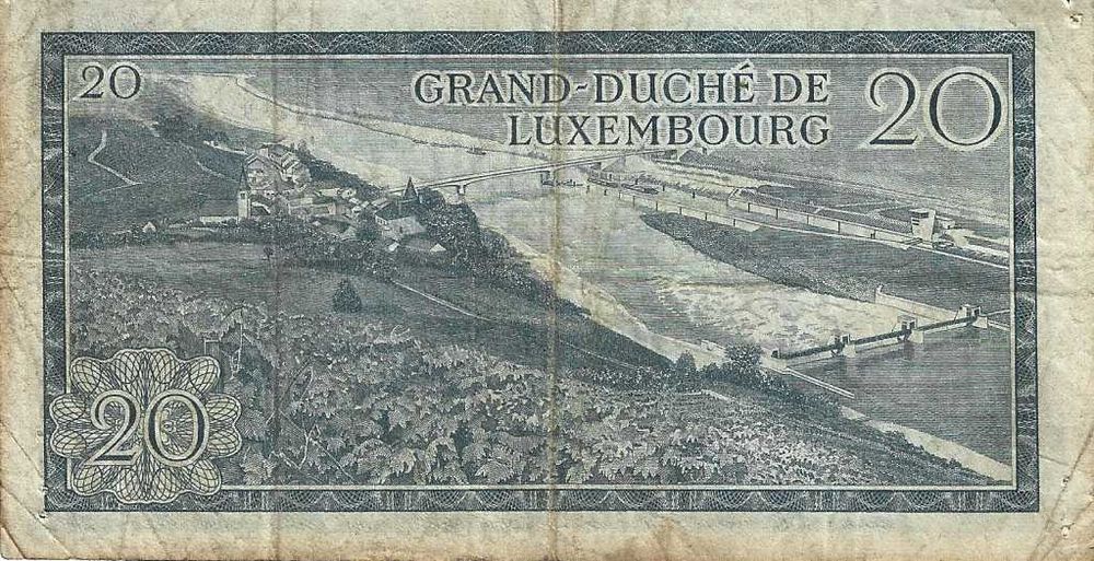 Notas antigas - Luxemburgo