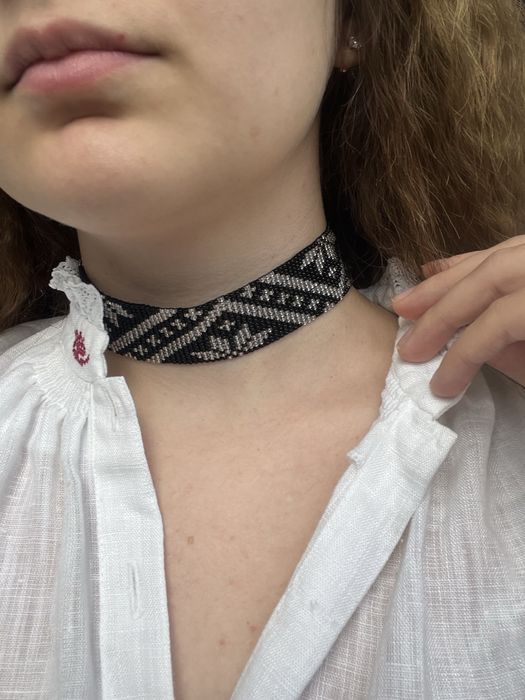 Силянка , стрічковий гердан , чокер ручної роботи