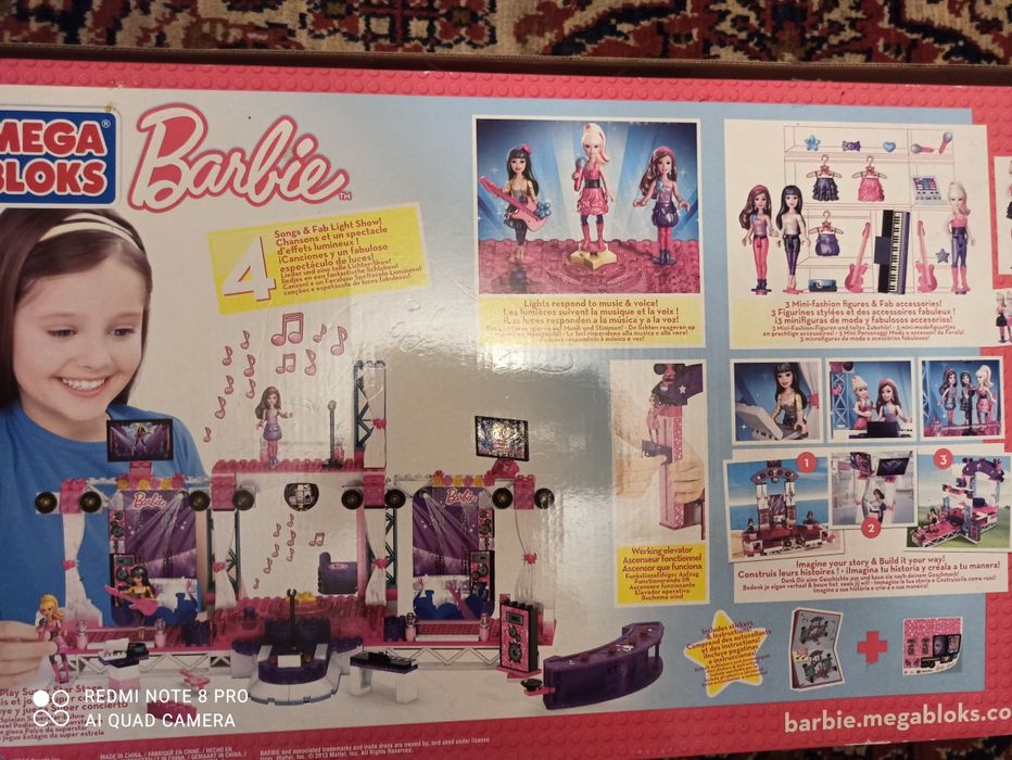 Mega Bloks конструктор Барби 5-10 лет в  отл состоянии