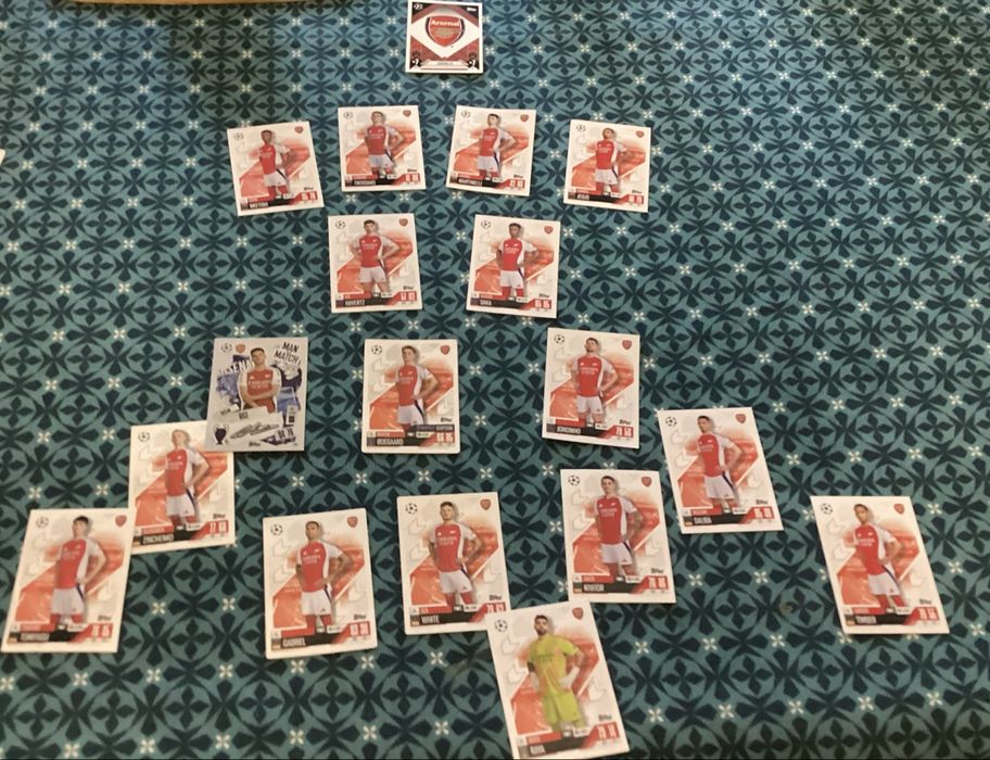 Match attax coleção de Arsenal