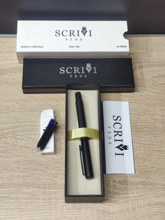 Стильна пір'яна ручка SCRIVI PENS — Подарунковий набір