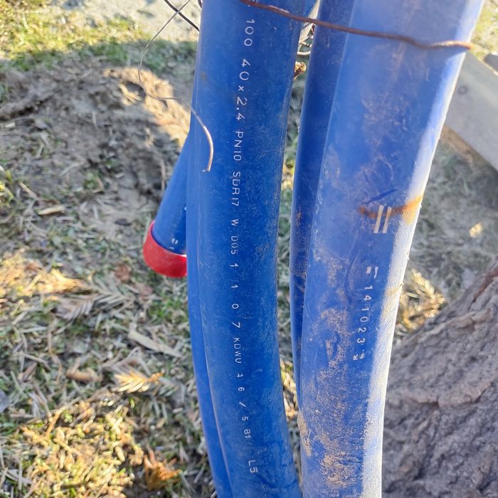 Rura wodociągowa PE100 40x2.4mm, zwój 15m, PN10 SDR17, kolor niebieski