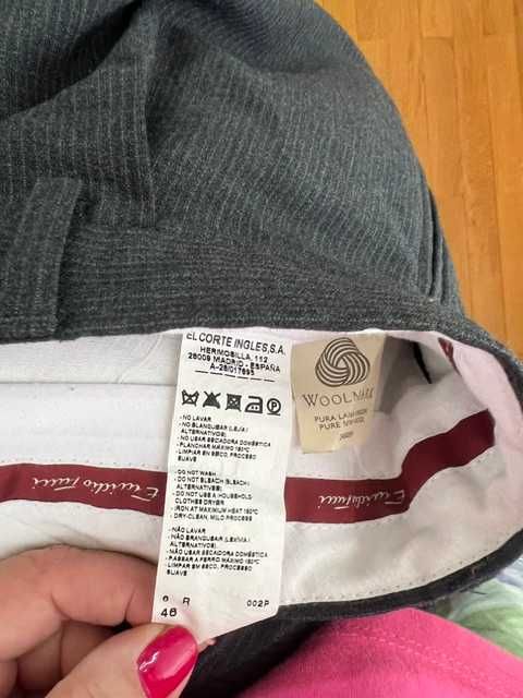 Fato Masculino Cinzento Emídio Tucci Tam. 48 - Excelente Estado