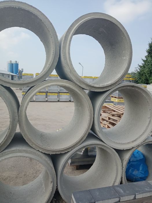 Kręgi betonowe pokrywy ogrodzenia kostka brukowa