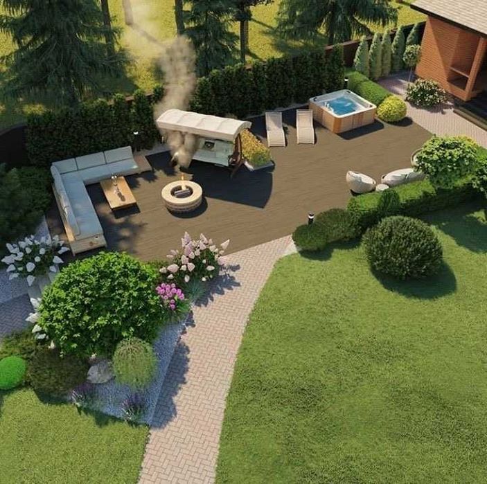 Ландшафтний дизайн, озеленення, квітники, садовник