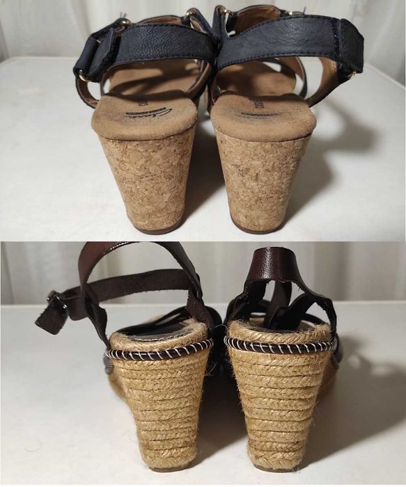 Босоніжки жіночі на платформі,Clarks soft cushion,д.у.25,0см