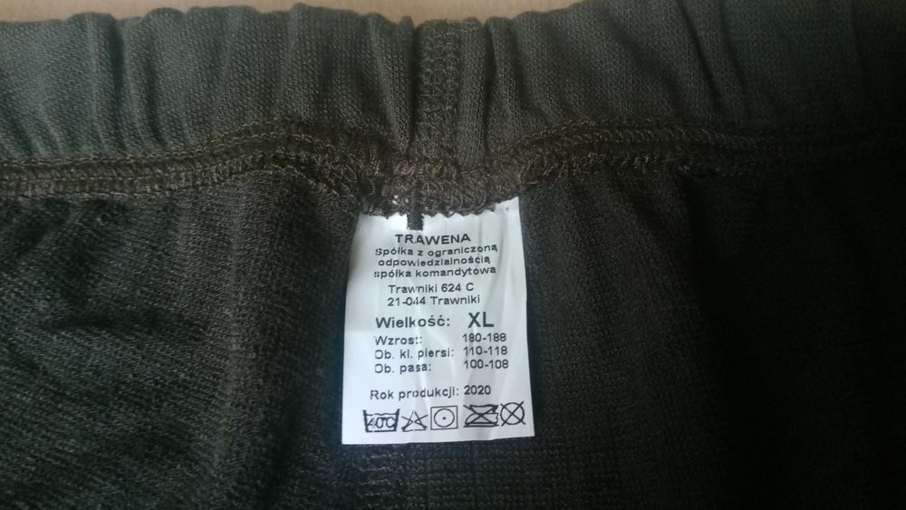 Komplet Bielizna termoaktywna  Koszulka i kalesony zimowe XL
