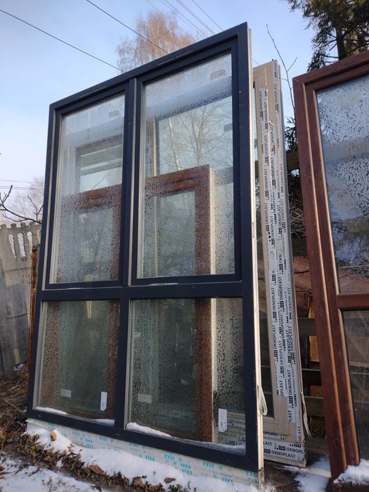 Drzwi przesuwne Złoty dąb 300x225 3szybowe ciepła ramka -40%