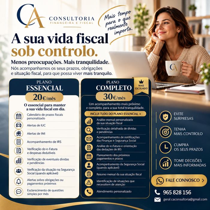 Consultoria Fiscal para Particulares | Acompanhamento Mensal