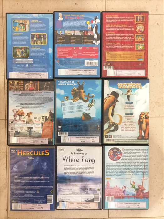 Lote de 5 DVDs de Animação (Hércules, Simpsons)