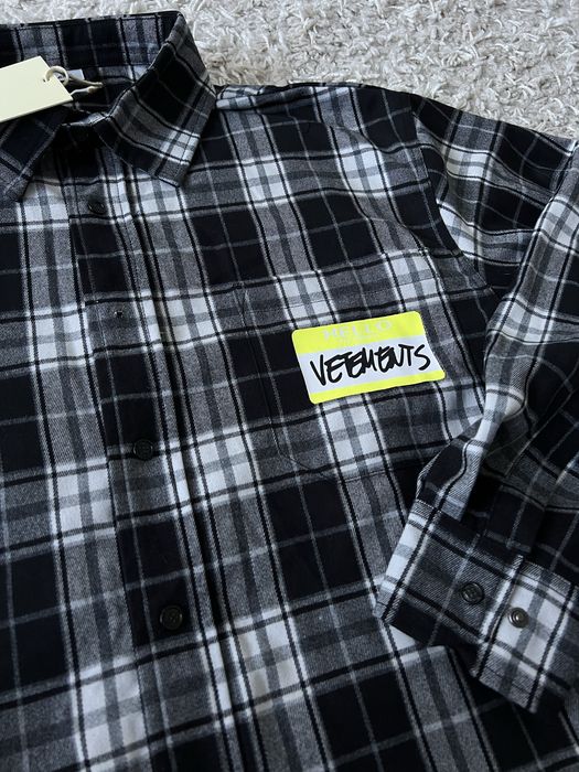 Vetements off white сорочка