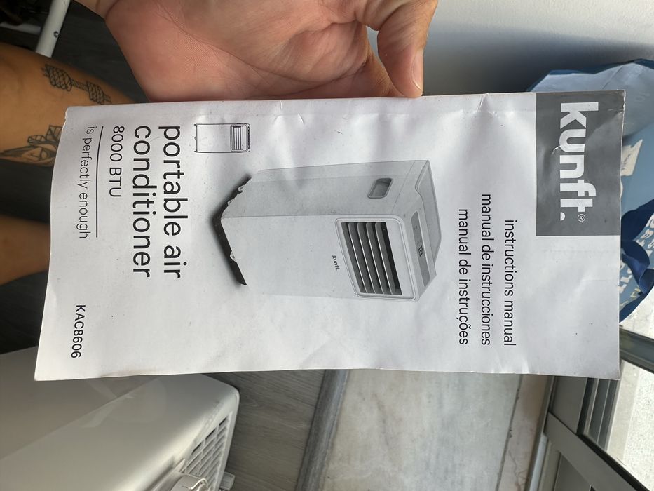 Ar Condicionado Portátil Kunft 8000 BTU (KAC8606) Classe A – Completo e Impecável