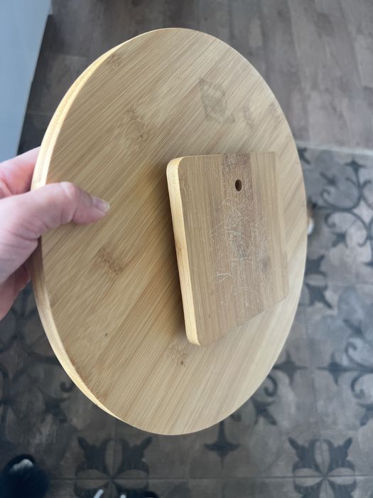 Подставка Wilmax бамбук под блюдо вращается