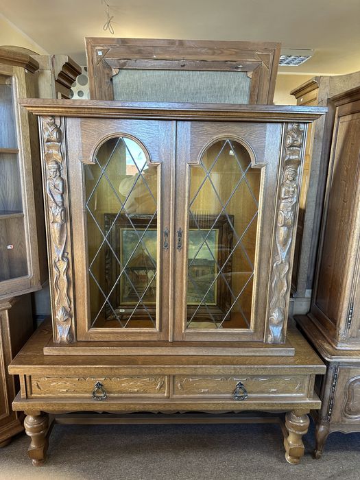 Dębowa Witryna antyk