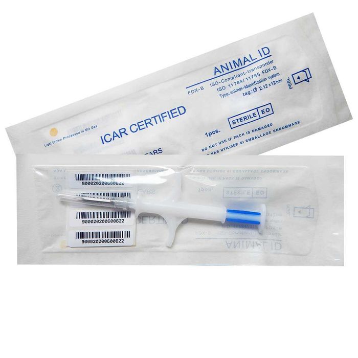 Микрочипы чипы для животных. Мини чип. Размер 1,25*7 и 1,4*8мм