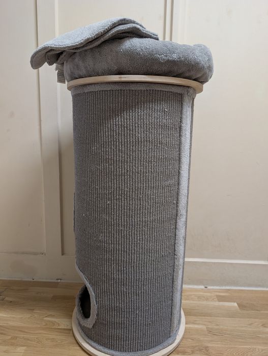 Natural Paradise Primrose Drapak Wieża dla kota XXL Szara NAJWIĘKSZA U