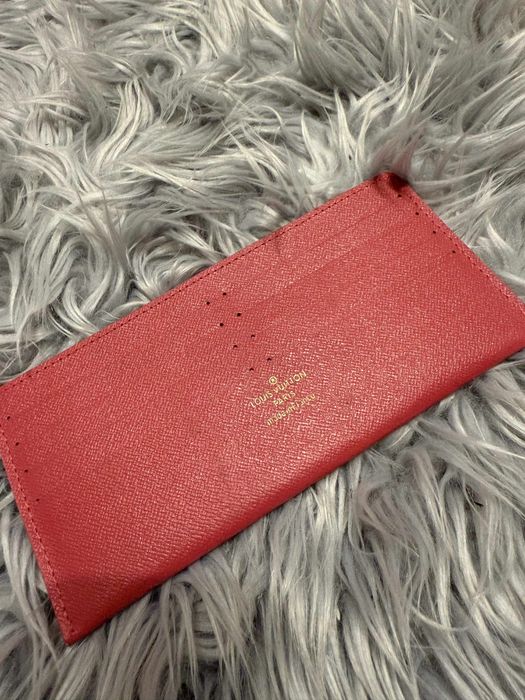 Kosmetyczka portfel na karty LV saszetka Logo różowa brazowa  2 sztuki