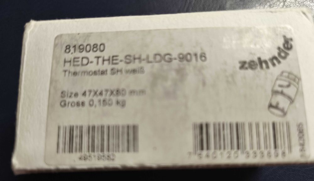 Termostat Zehnder SH