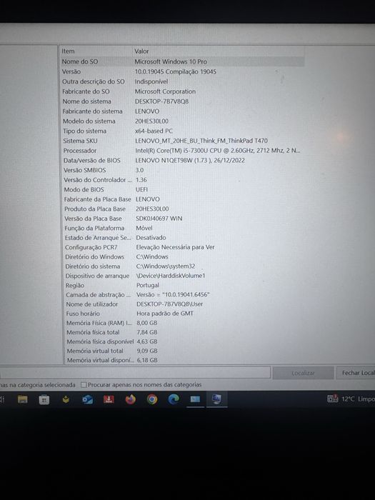 LENOVO ThinkPad T470