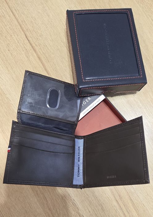 Tommy Hilfiger męski skórzany portfel - nowy