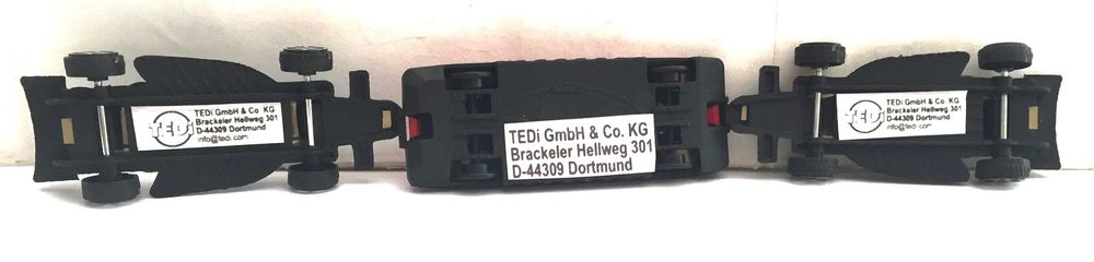 TEDI Germany - 3 x carros  +/- 1:65 * escala - em plástico e chapa