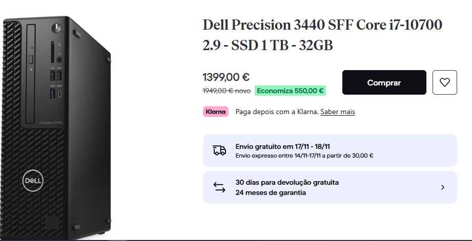 Mini PC Dell Precision 3440 SFF