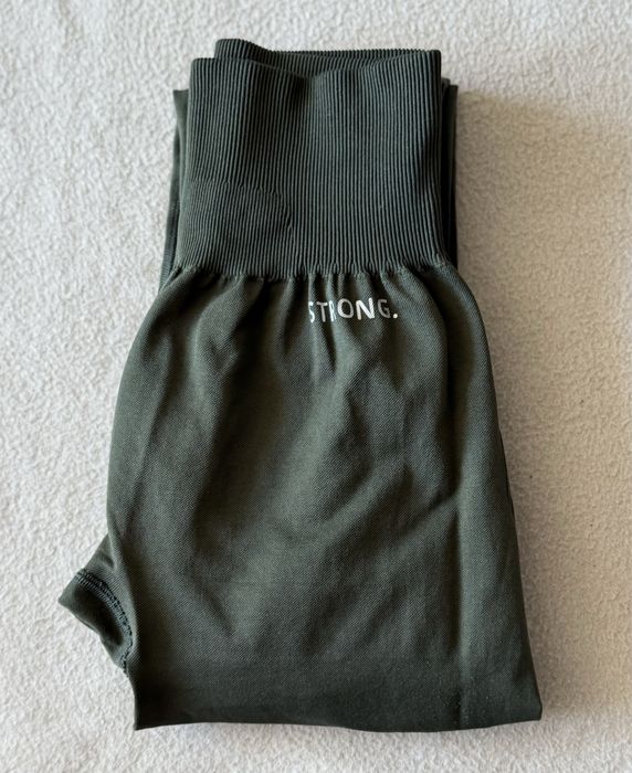 Ciemnozielone legginsy FLEX, Strong!