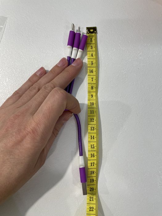 зарядка-брелок 3 в 1, зарядний шнур набір класичних зарядок