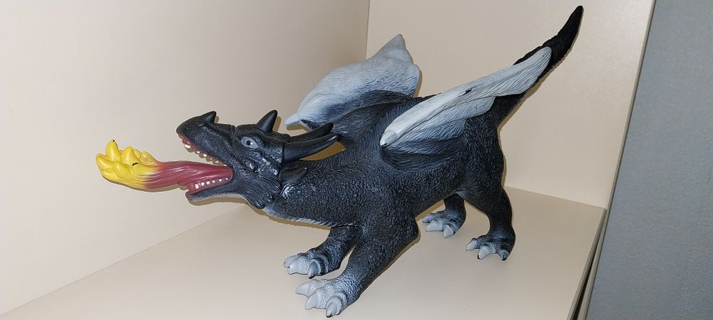 Дракон іграшка гумова, Firedrake, дракони для дітей огнедышащий дракон