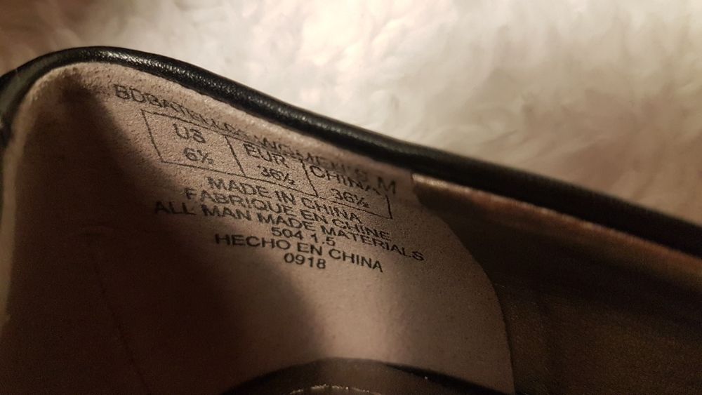 Klasyczne skórzane czarne szpilki Bandolino 36,5