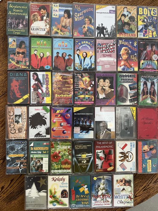 Kasety magnetofonowe mix polskie i zagraniczne tytuły