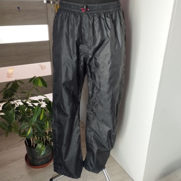 Spodnie męskie ortalionowe Didriksons czarne 40 L na gumce trekking po