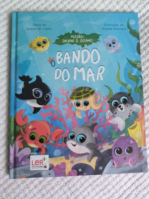 Livro Infantil "O Bando do Mar - Missão: Salvar o Oceano" (Capa Dura)