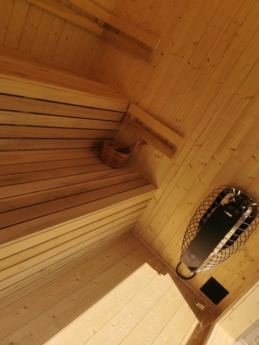 Sauna Ogrodowa 7x2,2m Taras Wiata Piec  Sterownik Hit