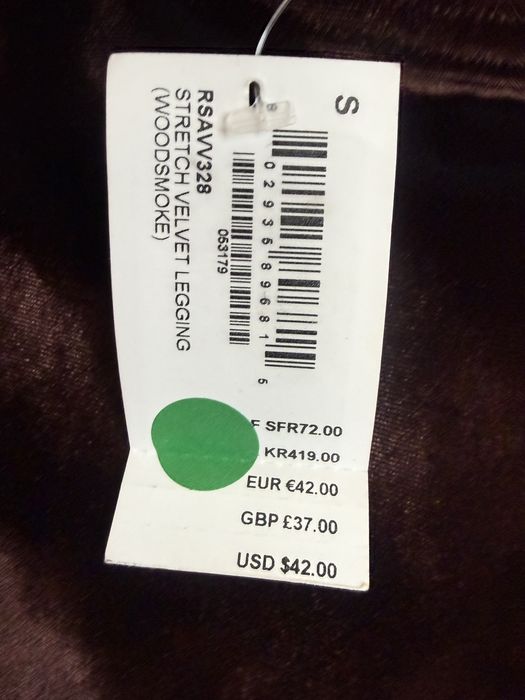 Жіночі оксамитові легінси American Apparel s