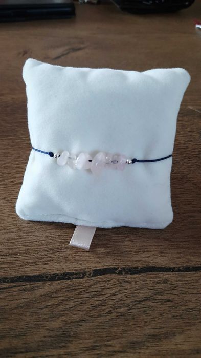 Bransoletka z różowego kwarcu