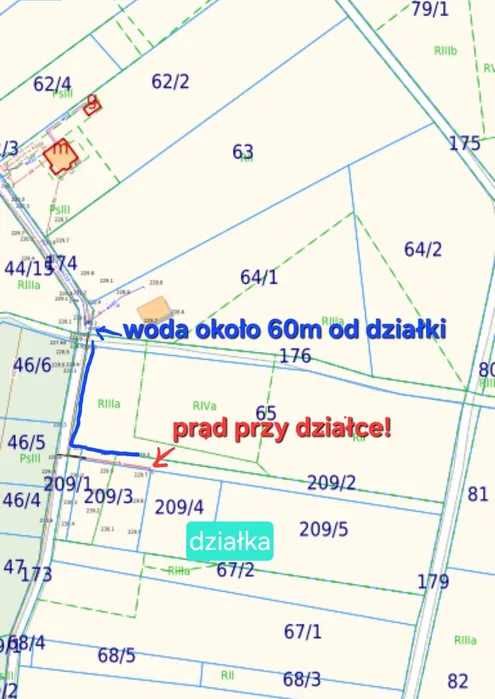 Działka budowlana 40arów 100zł m² , media w poblizu, MPZP ,bez pośredników - Widok 5