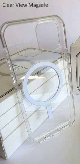 Capa transparente com MagSafe para iPhone Series 14, 13 e 12