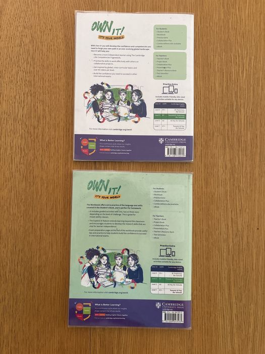 Livros Own it 3 cambridge , studen’s book e workbook