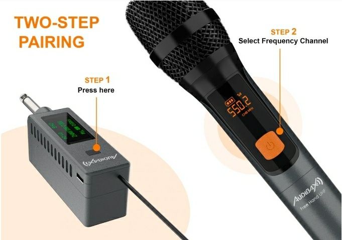 Free Hand UHF: 30 h de Autonomia, 50 m de Alcance, Som Digital Limpo