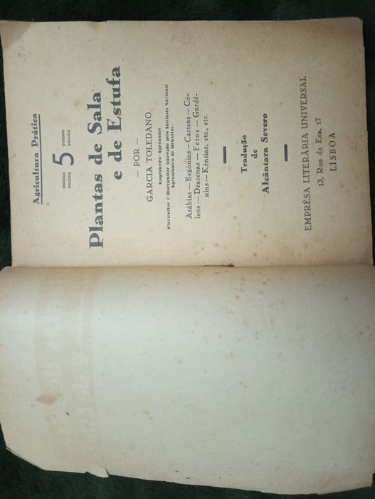 Plantas de Sala e de Estufa-4 Coleção Agricultura Prática -Toledano,