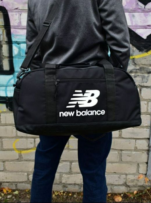 Спортивная дорожная черная сумка New Balance, сумка мужская в спортзал