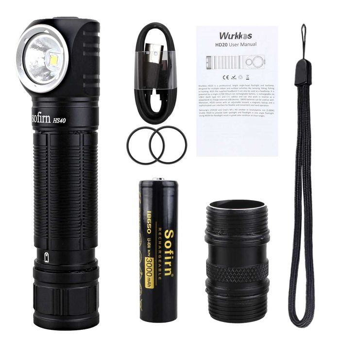 SOFIRN HS40/SST-40/2000lm/type-C +акумулятор Sofirn 3000ma: 879 грн ...