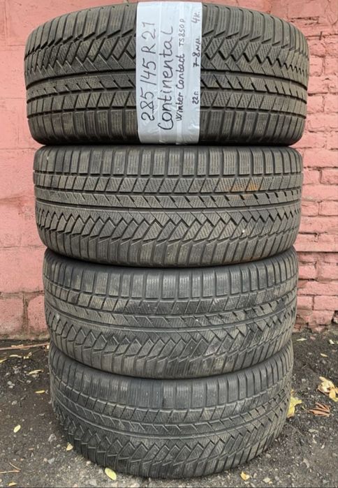 285 45 21 Continental ts850p зима 4 штуки протектор 90%