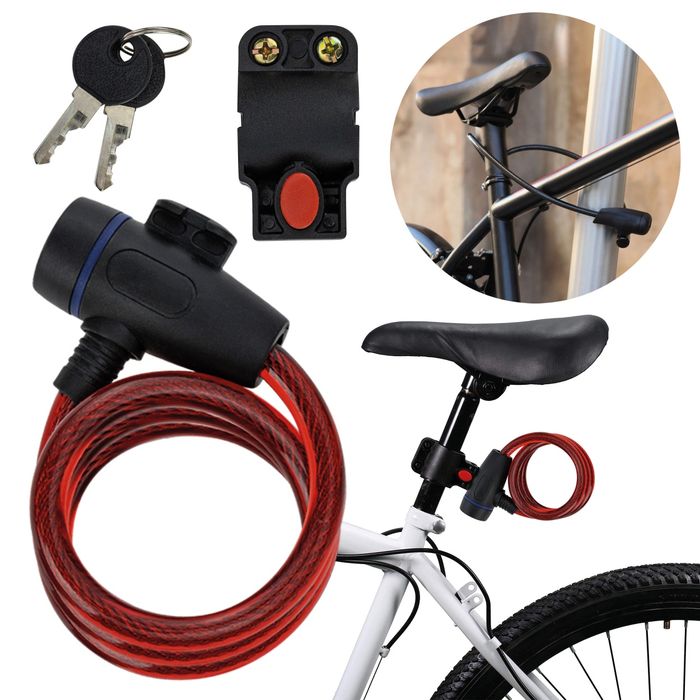 Blokada rowerowa z uchwytem
