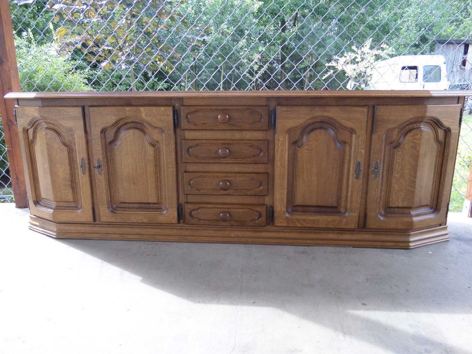 śliczna stylowa dębowa witryna FLANDERN stan bdb WYSYŁKA DOWÓZ